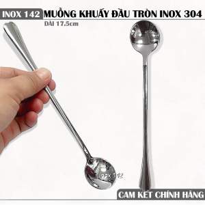 MUÕNG KHUẤY ĐẦU TRÒN 304/ MUỖNG CHANH TRÒN T