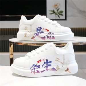 Original Womens High Top Sneakers 2024 Couple Mens Dad Shoes New Style Fashionable Board Shoes Increased Height Versatile