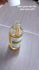 BIOCHO Minyak Rambut Olive Hair Oil 50ml | Olive Hair Oil Nourishing Hair Treatment Split Ends Repair Shine Booster Heat Protection