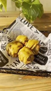 Kertas Nasi Motif Koran bahan MG Paper Kertas Roti Baking Alas Burger Kebab Dragon Pack Koran Roti Food Grade Wrap 10 pcs Food Wrapper Laminasi Foodgrade Premium