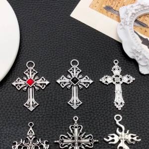 5/6 Chiếc Mặt Dây Chuyền Hợp Kim Hình Chữ Thập Neo-Gothic Để Làm Đồ Trang Sức DIY - Vòng Tay Dây Chuyền Bông Tai