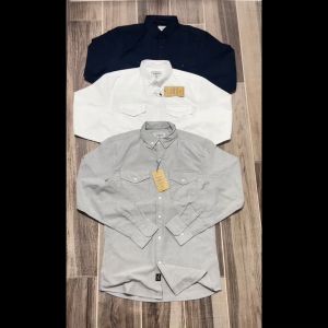 Áo sơ mi nam tay dài cổ bẻ màu trắng công sở vải oxford xịn thời trang nam NS01