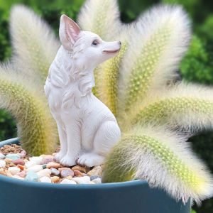 Bình Hoa Hình Sói Đuôi Chín Xương Rồng Giả Ngoài Trời Trang Trí Cảnh Quan Mô Hình Đồ Trang Trí Nhà Bằng Nhựa Dễ Thương