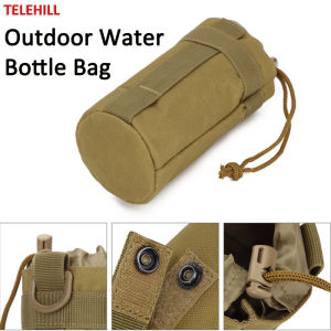 Túi Đựng Chai Nước Ngoài Trời Hộp Bảo Vệ Khóa Thắt Lưng Dây Rút Có Thể Điều Chỉnh Đa Chức Năng Cho Quân Đội Du Lịch Ngoài Trời Cắm Trại Đi Bộ Đường Dài Câu Cá