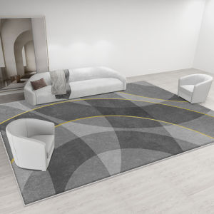 Thảm Trải Sàn Phong Cách Bắc Âu VIKAMA Chất Liệu Polyester Mềm Mại Dùng Cho Phòng Khách Thiết Kế Tối Giản Bền Giặt Được Chất Liệu Nhung Pha Lê.