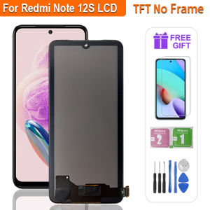 SUPER AMOLED LCD For Xiaomi Redmi Note 12S LCD 2303CRA44A LCD Touch Screen Digitizer Assembly For Redmi Note 12S Display Frame