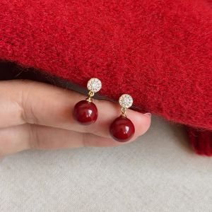 YICAN | Womens Pearl Diamond Clip-on Earrings S925 Silver