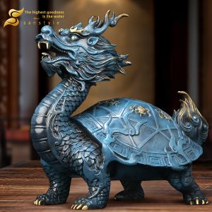 sanstyle | Feng Shui Copper Baobao Dragon Turtle Statue