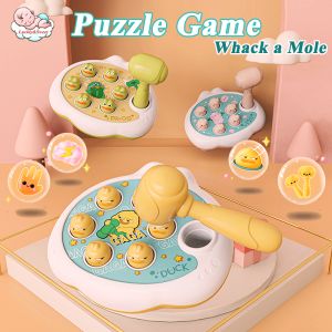 Puzzle Game Whack A Mole Kids Hammering Toy Learning Game Educational for Toddler Boy/Girl