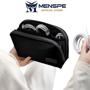 MENSPE Digital Storage Bag Travel Organizer Electronic Gadget Bag USB Cable Storage Bags Multi-Function Pouch Large Cable Organizer Bag Accessories U Disk Hard Drive Headset Accessories Storage Bag