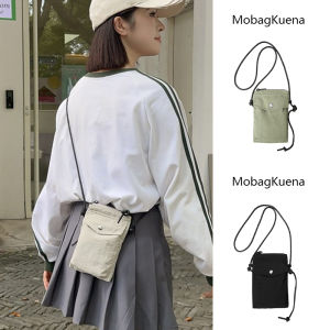 Túi Đeo Chéo Vải Canvas Mini Mùa Hè Cho Nữ Túi Vuông Nhỏ Đựng Điện Thoại Di Động Túi Đeo Vai Đơn Phong Cách Hàn Quốc