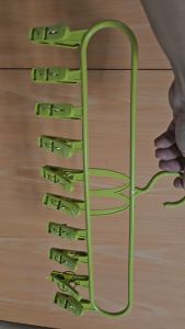 10 Clips Laundry Hanger: Multi-functional & Sleek Design