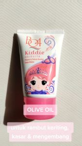 Kiddie Hairvita BQ4 PINK Pelicin & Vitamin Rambut Anak Tanpa Dibilas 50ML - Ekstrak Minyak Zaitun