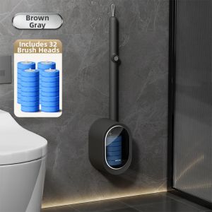 Hayan | Wall Mounted No Touch Disposable Toilet Brush Daily Use