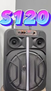 ADVANCE - Speaker Bluetooth Portable Karaoke 12 Inch Free 1 Mic Wireless (S-120)
