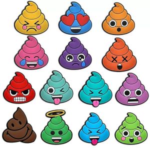 Hot Toys | 14pcs Stool Expressions Shoe Charms Funny Feces Shoes Accessories Decoration Buckle Fit Slides Clog Sandal Wristbands