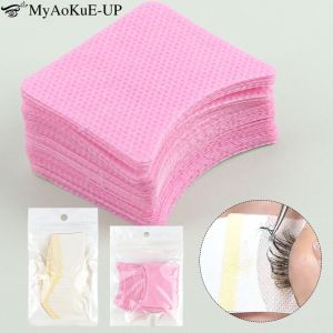 40pcs Eyelash Extension Remover Cotton Pad Lash Lifting Glue Bottle Mouth Prevent Clogging Wipes Paper Clean Napkin Makeup Tools