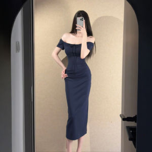 CHANGTONG | Sultry One Shoulder Slim Fit Bodycon Dress