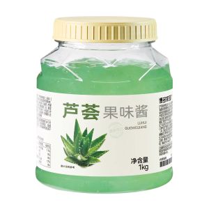 Boduo Aloe Vera Jam Special for Tea Shop Beverage Preparation Commercial Use 1kg Jar Aromatic Sweet Sauce from Zhejiang