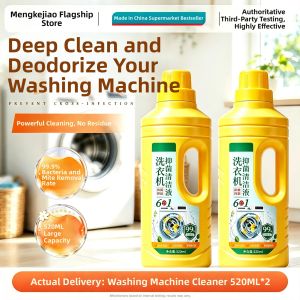 MENGKEJIAO | Strong Detergent Remover Disinfection Deep Cleaning Solution for Washing Machine