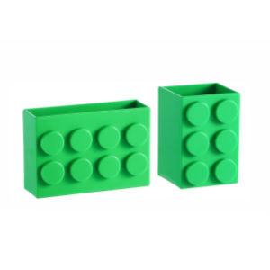 2PCS/set Block-shaped Magnetic Storage Box Refrigerator Magnet Organizer Fridge Door Punch-free Wall-mounted Storage Boxes