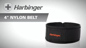 Harbinger Mens 4" Nylon Weight Lifting Fitness Belt