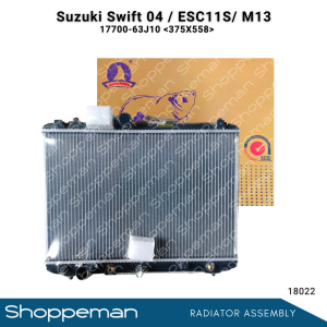 18022 SUZUKI SWIFT 2004 ESC11S M13 RADIATOR ASSEMBLY A/T 375x558x26mm PA26 1ROW 17700-63J10