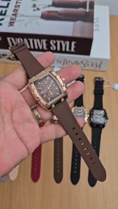 JAM TANGAN WANITA TERBARU SEVEN MINUTE ORIGINAL TANGGAL AKTIF QO-7854