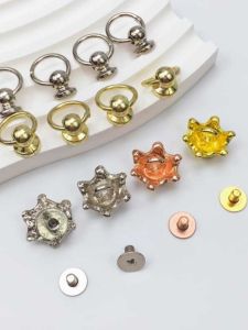 Crown Pacifier Nail Toy Weaving Metal Accessories Bear Wool Doll Pendant Monk Head Material Decoration