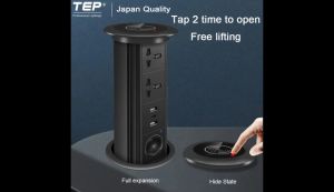 【10 Years Warranty】TEP Smart Lifting Socket Embedded Island Desktop Hidden Power Supply Wireless Charging Save Space 18w Fast Charging Wireless Bluetooth 2usb+Typec Charging Port Bedroom Living Roomsocket Lift Socket Power Socket