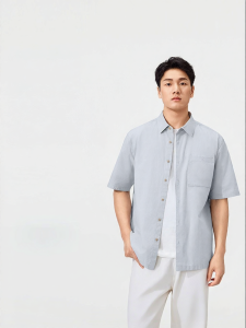 Purcotton | Breathable Shoulder-fit Summer Shirt short sleeve