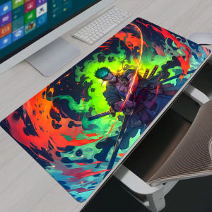 Bandai | Mouse Pads Anime Gaming Accessories Large Mousepad One Piece Zoro Carpet Gamer PC Computer Keyboard Desk Mat Mausepad