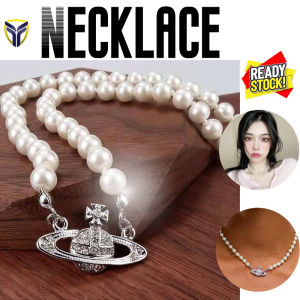 2023 Mới Retro Vivienne Westwood Saturn Ngọc Trai Pha Lê Vòng Cổ Dây Đeo Ôm Sát Cổ Hốc Nữ Đèn Thủ Công Sang Trọng Y2K Cổ Điển Hàn Quốc Thời Trang Nữ Phụ Kiện Vòng Cổ Xương Quai Xanh