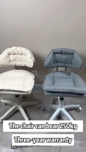 Homelife Ergonomic Chair Makeup Vanity Chair Dressing Table Chair Small‑Space Desk Chair Multi Functional Office Stool