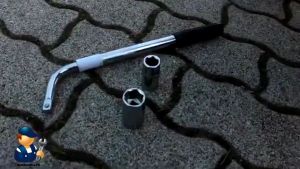 Car Tire Wrench Telescopic Tire Wrench L-type Mobile Socket Wrench 3PCS Retractable L-shaped Wrench Tire & Wheel Tools