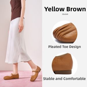 Josiny | White Mary Jane Flat Shoes For Women
