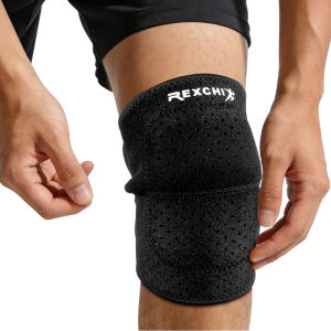 1Pcs Breathable Elastic Knee Sleeve Anti-slip Sponge Knee Support Brace Protective Pad Wrap for Men Women Outdoor Sports Fitness