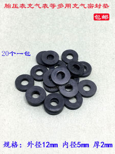 Seal Ring Rubber Inflation Valve Stem Caps Tire Pressure Gauge 20 Pieces Air Charging Rod Leak Proof Pad Automotive Tools