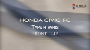 【Ready Stock】HONDA CIVIC FC VARIS FRONT LIP FOR TYPE R BUMPER (MATERIAL PUR) GETAH