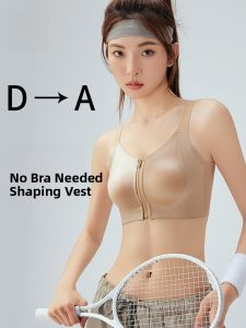 MiiOW | MiiOW Cat Woman Front Zip Sports Bra Women Running Shock Absorption High Intensity Training Fitness Backless Tank Top Underwear