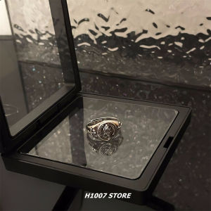 2024 New Arrival Distressed Trendy Men Ring Fine-Tuning Ring Female Hip Hop Special-Interest Design Single Index Finger Ring