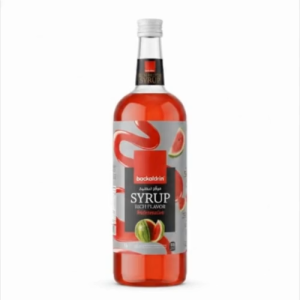 Backaldrin Watermelon Syrup (1L) | Refreshing Fruit Mixer for Soda Bubble Tea & Soju | Halal