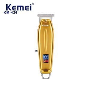 Kemei KM-426 Metal Body Professional Hair Clipper Rechargeable 6800 Rpm High-speed Motor Hair Trimmer Electric LED Display Haircut Machine