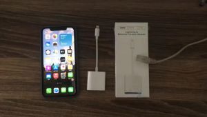 CCLCC Lightning to Ethernet Adapter with Charging for iPhone 14 Pro 13 12 11 XS MAX /iPad 2 in 1 RJ45 Ethernet High Speed iPhone LAN Network Adapter Support 100 Mbps Ethernet Network