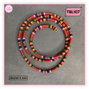 Tbl1 Tali Bulat 6mm Bahan Kain Warna Warni Per Meter