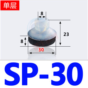 Vacuum Sponge Silicone Rubber Mechanical Hand Suction Cup Traceless Rough Surface Black Sponge Suction Cup for Industrial Robots