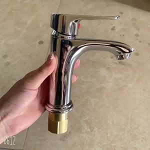 Height-Adjustable Sink Faucet Cold and Hot Water Use
