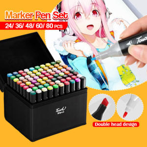 24/36/48/60/80 Color Marker Alcohol Markers Set Touch Markers Pen Ohuhu Alcohol Markers Colored Pens And Markers Set