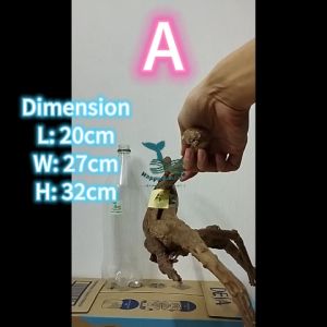 HappyFishLife Spiderwood Driftwood Hardscape Aquascape for 60cm 2ft tank