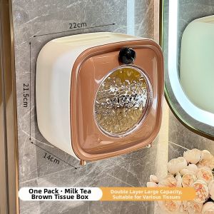 Hanging Double-layer Tissue Box No Drill